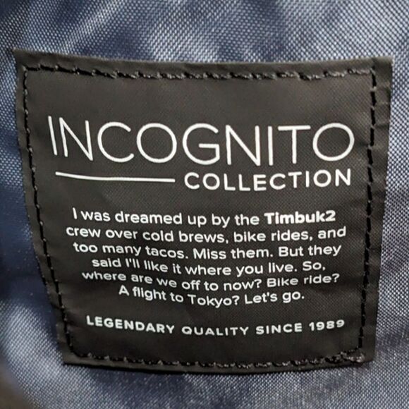 Timbuk2 Incognito Flap Pack in Urban Black Commuter Backpack Unisex One Size NWT - Picture 7 of 8